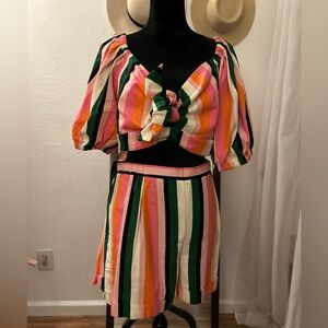 Eloquii MultiColored Two-Piece Set